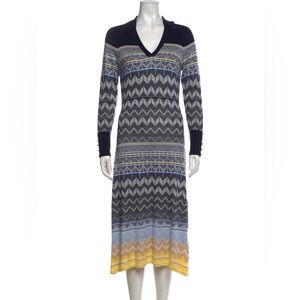 Ted Baker Midnight Blue Sweater maxi knit dress 5/ 12